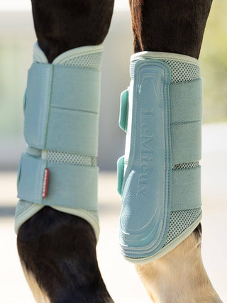 LeMieux Arika Mesh Brushing Boots Aqua 3 | Saddles Direct