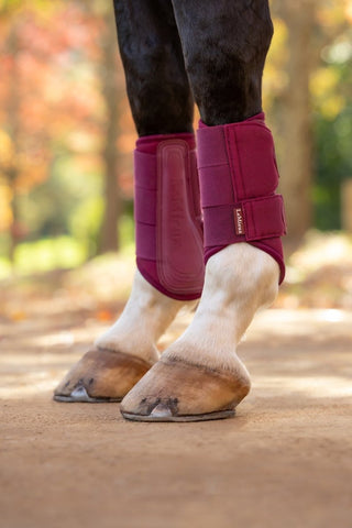 LeMieux Arika Mesh Brushing Boots Blackberry 1 | Saddles Direct