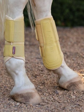 LeMieux Arika Mesh Brushing Boots Mimosa 3 | Saddles Direct