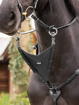 Havana/Brass LeMieux Bib Martingale Attachment 3 - Saddles Direct