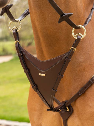 Havana/Brass LeMieux Bib Martingale Attachment 4 - Saddles Direct