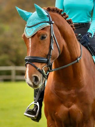 LeMieux Classic Fly Hood Azure 2 | Saddles Direct