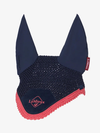 Lemieux Classic Fly Hood Navy/Cranberry 1 | Saddles Direct
