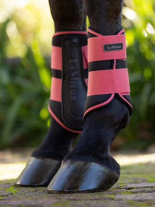 Lemieux Grafter Brushing Boots Cranberry 2 | Saddles Direct