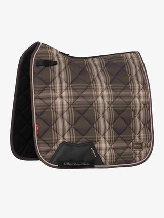 LeMieux Heritage Check Square Saddle Pad Cocoa 4 | Saddles Direct