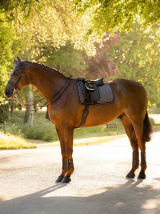 LeMieux Heritage Herringbone Square Saddle Pad Cocoa 2 | Saddles Direct
