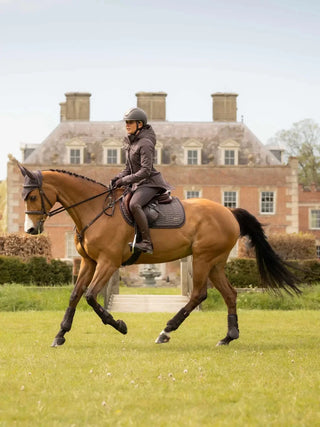 LeMieux Heritage Herringbone Square Saddle Pad Cocoa 7 | Saddles Direct
