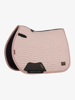LeMieux Heritage Herringbone Square Saddle Pad Wild Rose 4 | Saddles Direct