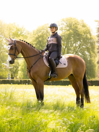 LeMieux Heritage Herringbone Square Saddle Pad Wild Rose 7 | Saddles Direct