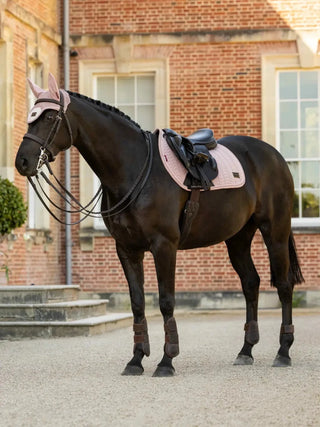 LeMieux Heritage Herringbone Square Saddle Pad Wild Rose 5 | Saddles Direct