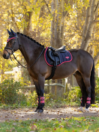 Lemieux Loire Classic GP Square Navy/Cranberry 2 | Saddles Direct