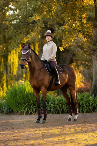 Lemieux Loire Classic Saddle Pad Damson 6 | Saddles Direct