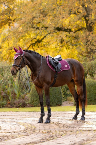 LeMieux Loire Classic Square Saddle Pad Blackberry 5 | Saddles Direct
