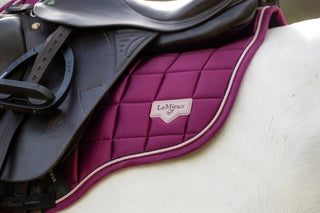 LeMieux Loire Classic Square Saddle Pad Blackberry 10 | Saddles Direct