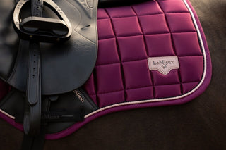 LeMieux Loire Classic Square Saddle Pad Blackberry 11 | Saddles Direct