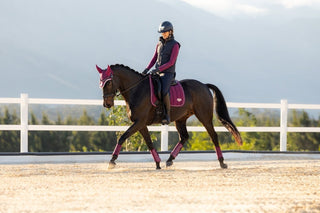 LeMieux Loire Classic Square Saddle Pad Blackberry 8 | Saddles Direct