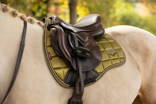 LeMieux Loire Classic Square Saddle Pad Gooseberry 4 | Saddles Direct