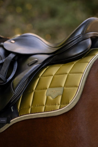 LeMieux Loire Classic Square Saddle Pad Gooseberry 8 | Saddles Direct