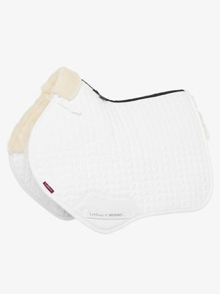 LeMieux Merino+ Half Lined Saddle Pad White/Natural 3 | Saddles Direct