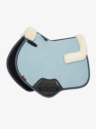 Lemieux Merino+ Suede Close Contact Saddle Pad Glacier 1 | Saddles Direct