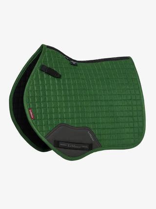 LeMieux Mini Suede Close Contact Square Hunter Green 1 | Saddles Direct