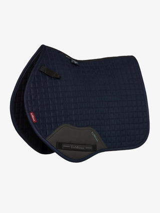 LeMieux Mini Suede Close Contact Square Navy 1 | Saddles Direct