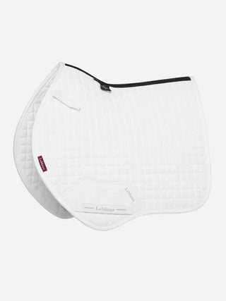LeMieux Mini Suede Close Contact Square White 1 | Saddles Direct