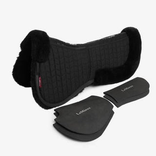 Black LeMieux ProSorb 2 Pocket Merino+ Half Pad 3 - Saddles Direct