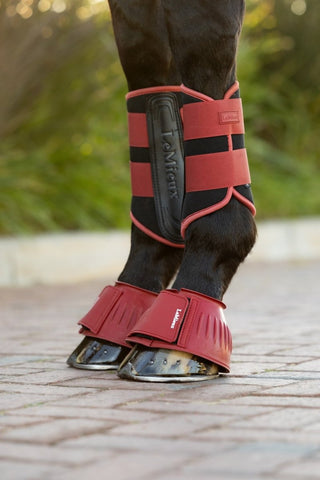 LeMieux Rubber Bell Boots Russet 2 | Saddles Direct