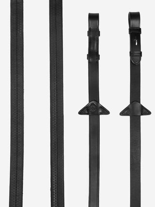 Black LeMieux Rubber Reins 1 - Saddles Direct