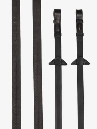 Brown LeMieux Rubber Reins 3 - Saddles Direct