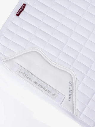 LeMieux Self-Cool Square Saddle Pad Arctic White 6 | Saddles Direct