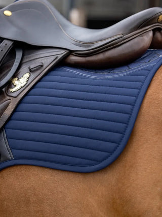 LeMieux Soft Shell Anti Slip Square Saddle Pad Navy 2 | Saddles Direct