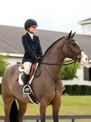 LeMieux Stitched Hunter Bridle with Laced Reins 5 | Saddles Direct