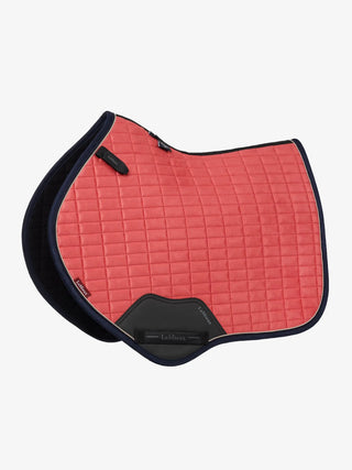 Lemieux Suede Close Contact Square Cranberry 1 | Saddles Direct