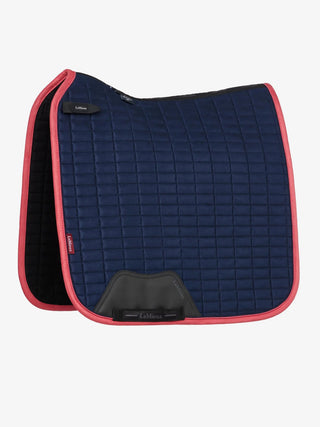 Lemieux Suede Dressage Square Navy/Cranberry 1 | Saddles Direct