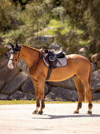 Lemieux Suede EuroJump Saddle Pad Grey 3 | Saddles Direct