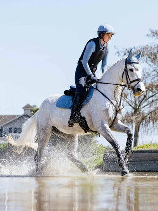 LeMieux Suede Saddle Pad Ice Blue 6 | Saddles Direct