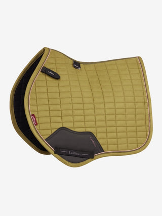 LeMieux Suede Square Saddle Pad Gooseberry 3 | Saddles Direct
