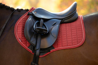 LeMieux Suede Square Saddle Pad Russet 6 | Saddles Direct