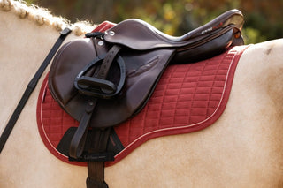 LeMieux Suede Square Saddle Pad Russet 4 | Saddles Direct