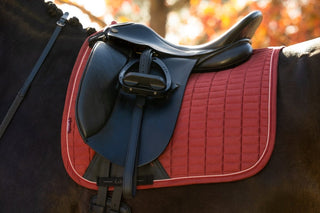 LeMieux Suede Square Saddle Pad Russet 5 | Saddles Direct