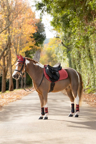 LeMieux Suede Square Saddle Pad Russet 9 | Saddles Direct