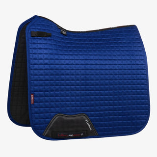 LeMiuex Suede Dressage Saddle Pad Benetton Blue 1 | Saddles Direct