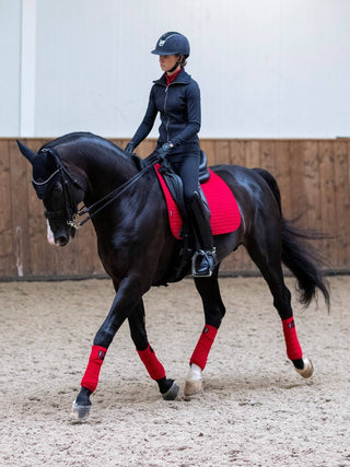 LeMiuex Suede Dressage Saddle Pad Chilli 2 | Saddles Direct