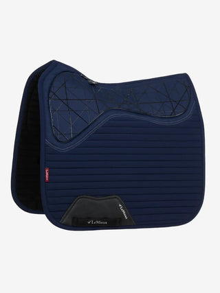 LeMieux Soft Shell Anti Slip Square Saddle Pad Navy - Dressage