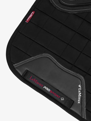 LeMieux X-Grip Silicone Square Saddle Pad Black lifestyle 5