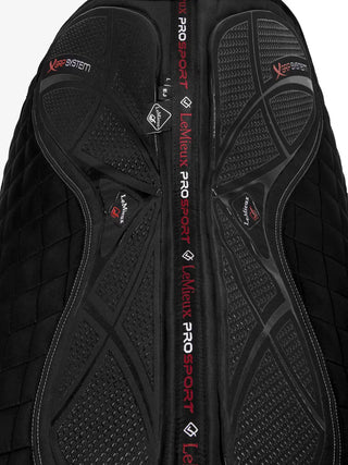 LeMieux X-Grip Silicone Square Saddle Pad Black lifestyle 3