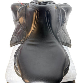 Pony, Cob & Horse Dual flap Jump Black 17.5" W 6 | Saddles Direct