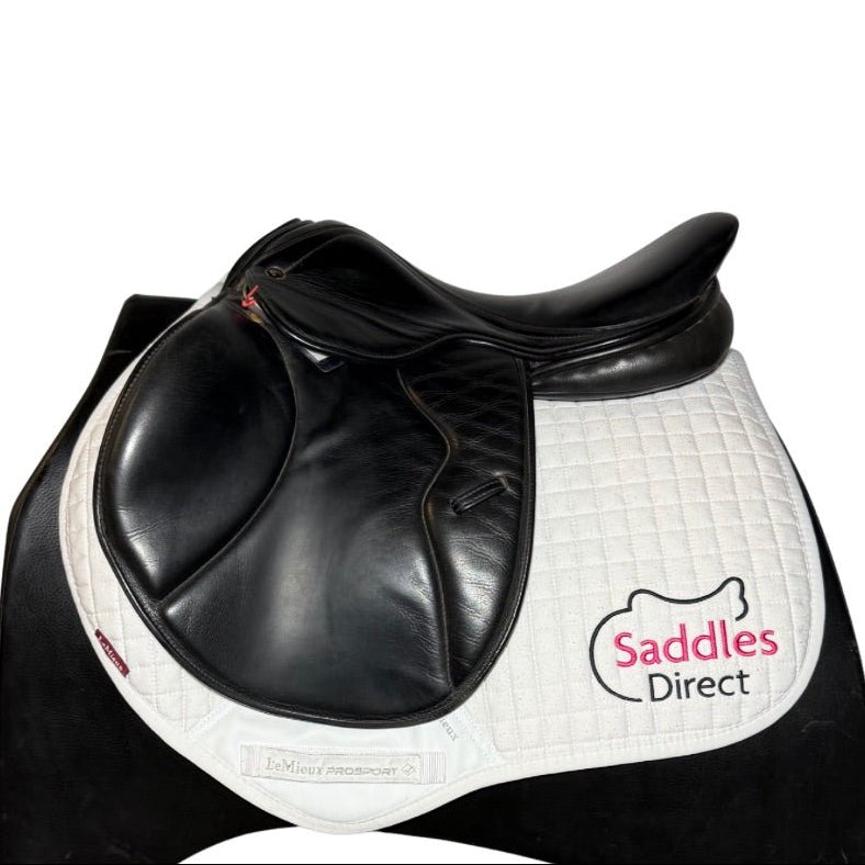 Pony, Cob & Horse Dual flap Jump Black 17.5